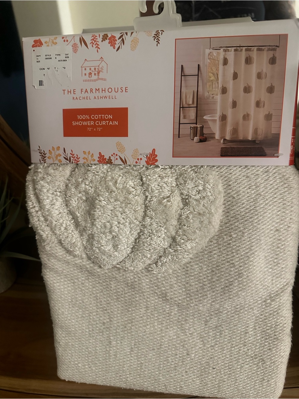 Farmhouse By Rachel Ashwell Pumpkin Curtain